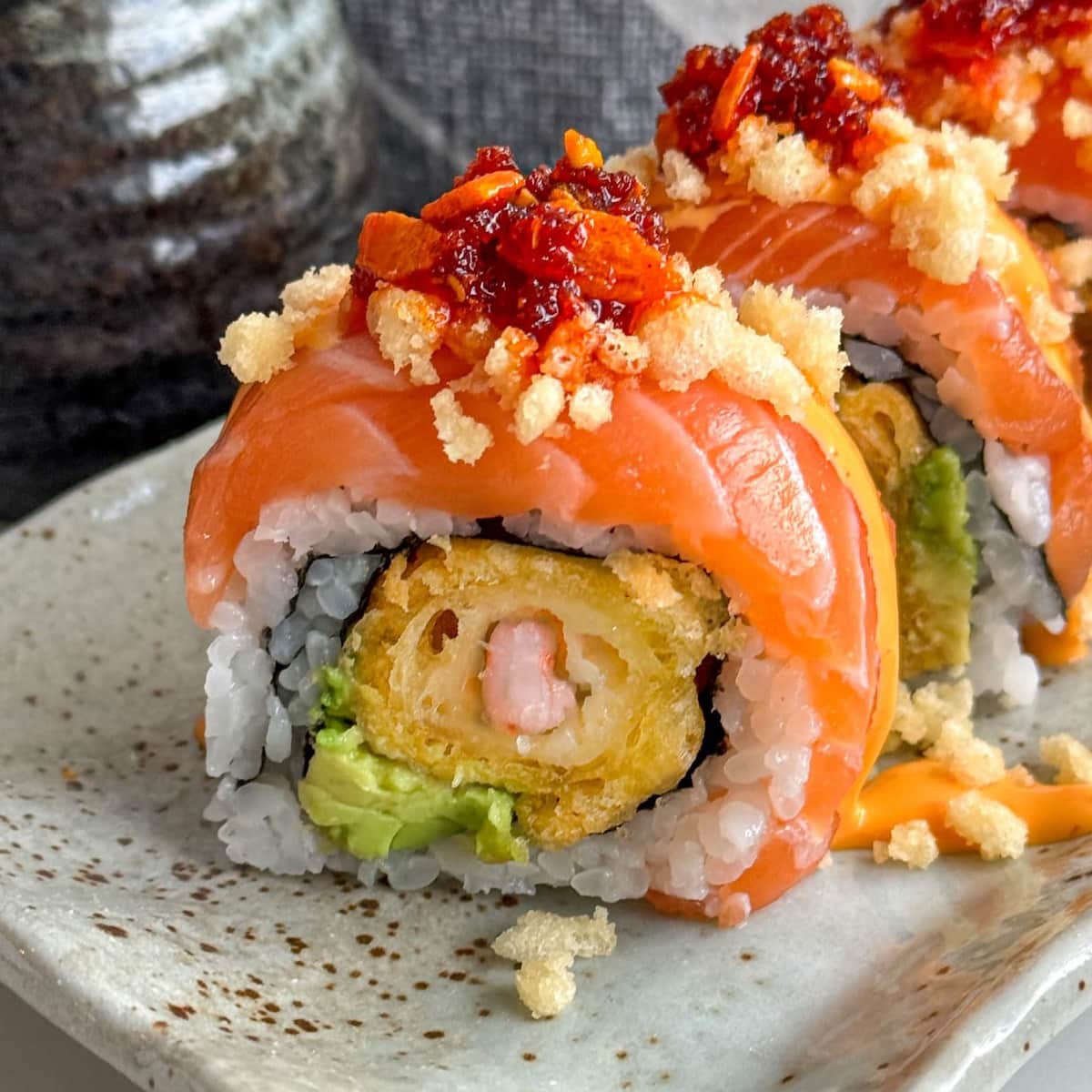Salmon Crunch roll